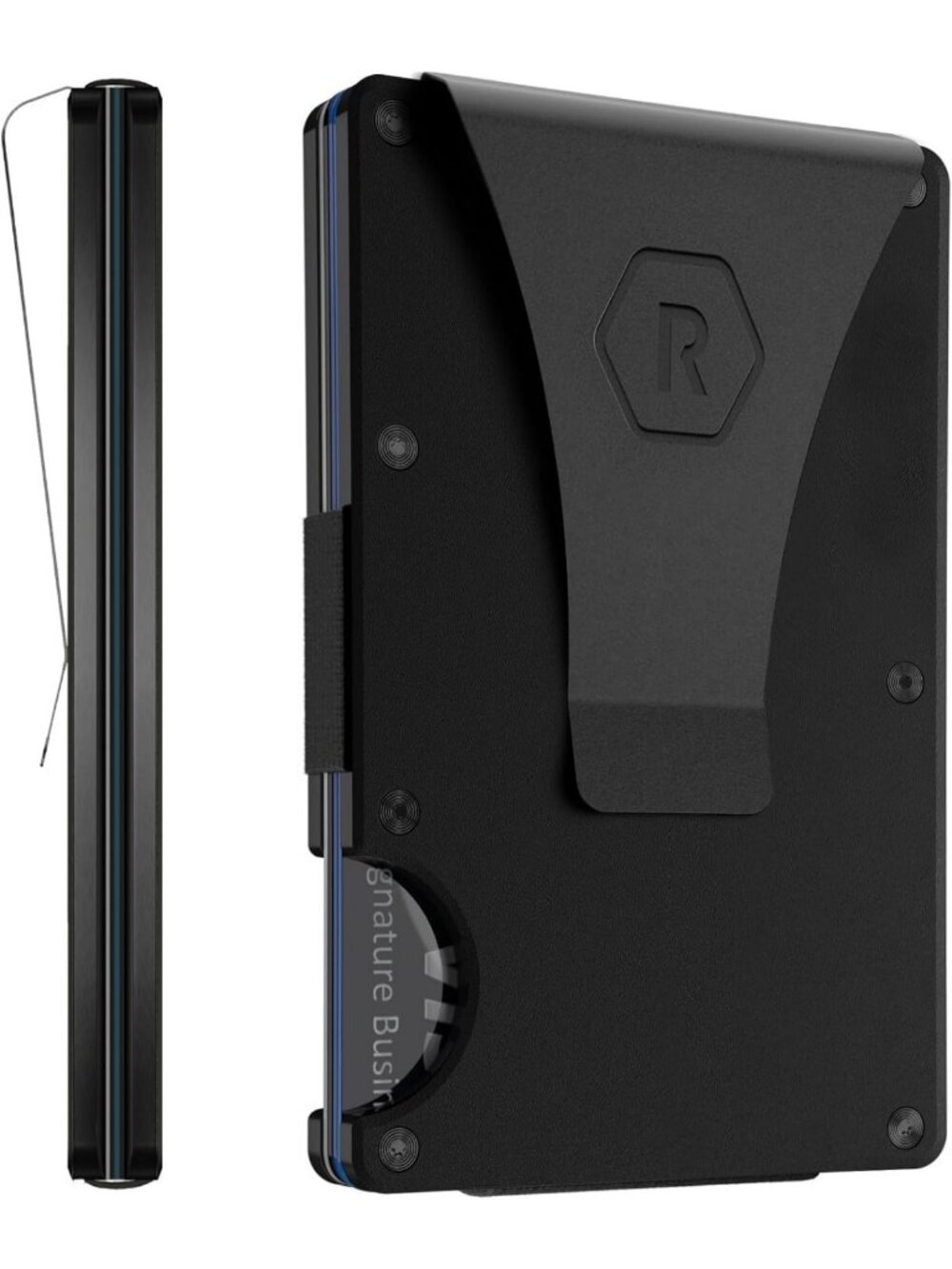 Slim Minimalist Wallet for Men - RFID Protected Compact Card Holder with Money